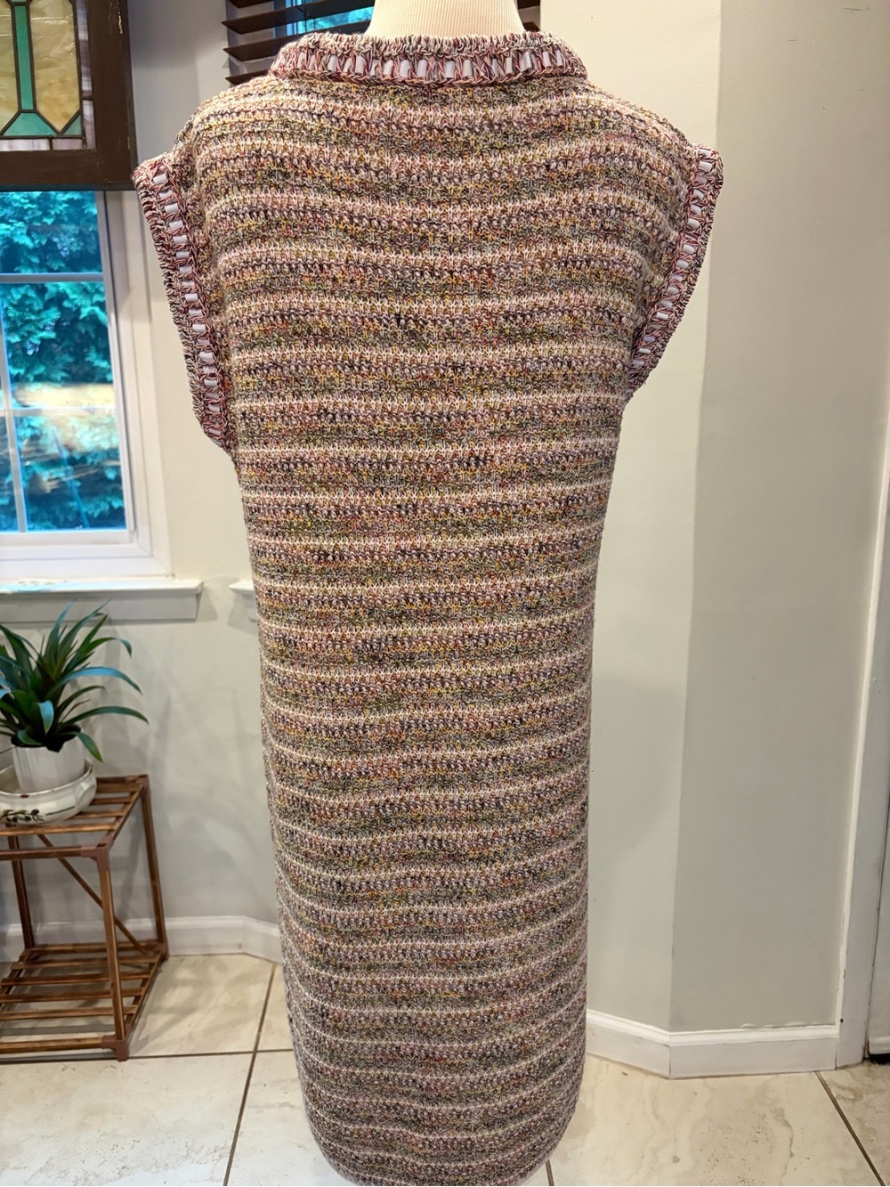 CHANEL 17C Coco Cuba Runway Multicolor Striped Knit Sleeveless Dress 40 - Picture 3 of 16